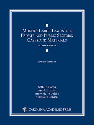 cover image of Modern Labor Law in the Public and Private Sectors